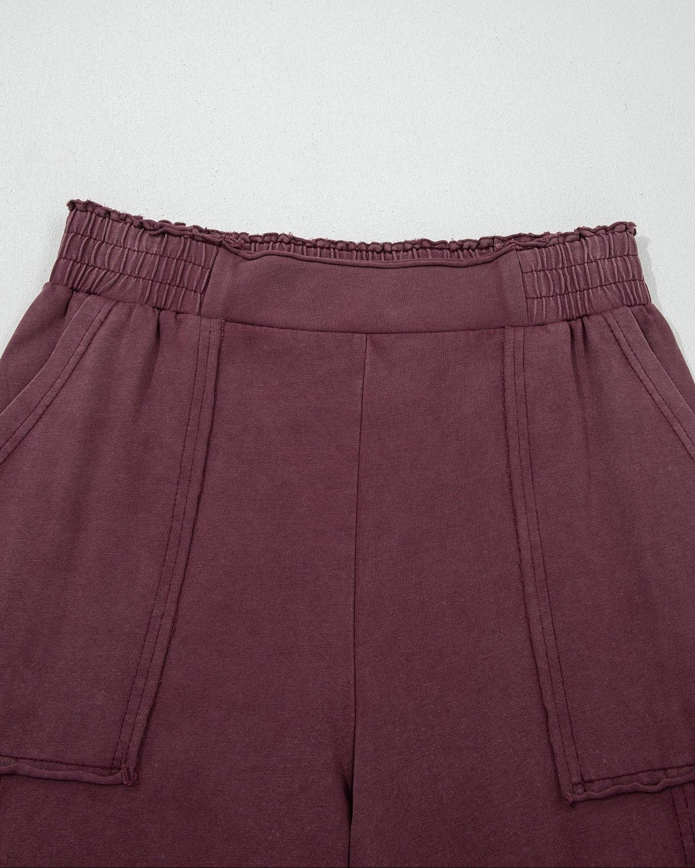 Colbie Mineral Wash Cargo Patched Pocket Utility Sweatpants