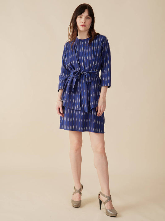 Crossroads Jacket Sapphire Ikat
