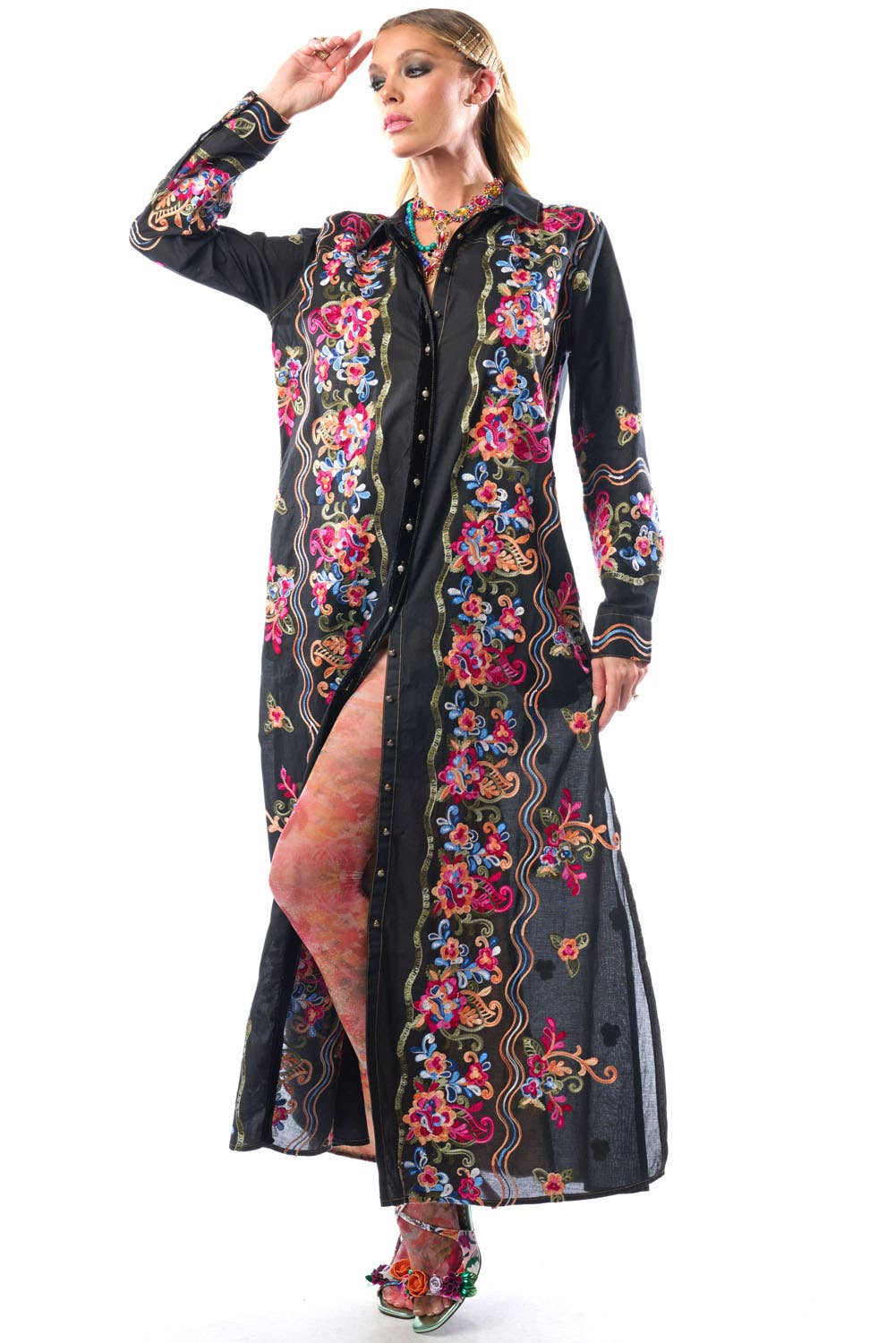 Meadow of Flowers Embroidered
