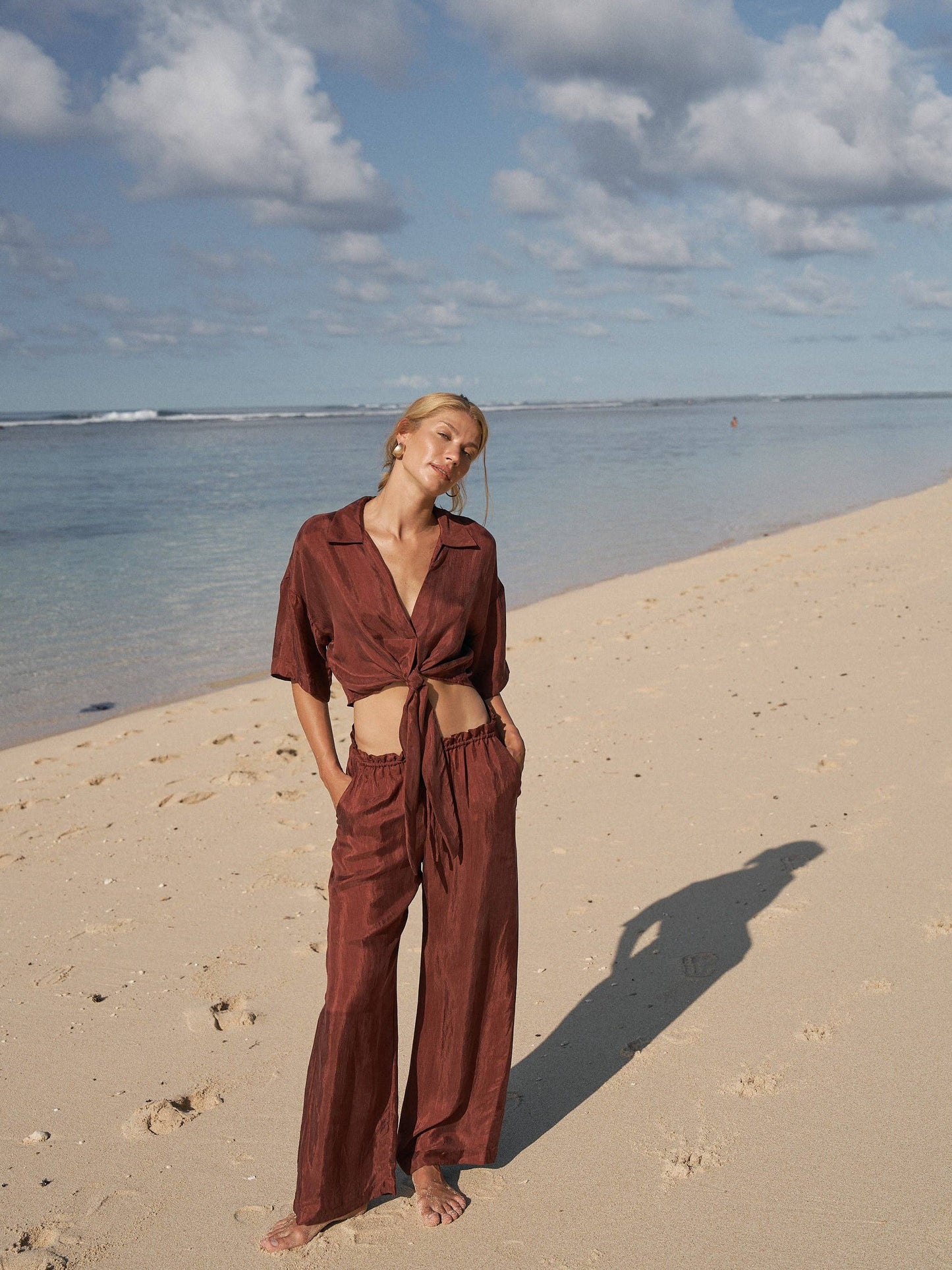 Lucid Tie Shirt - Burgundy