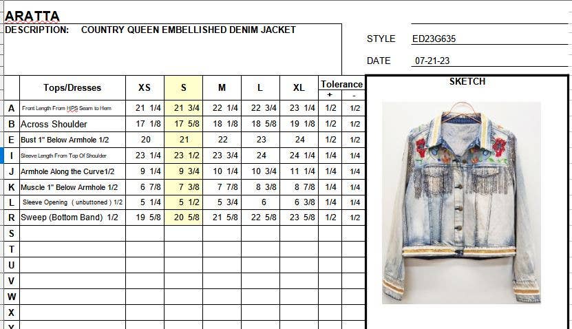 Country Queen Embellished Denim Jacket
