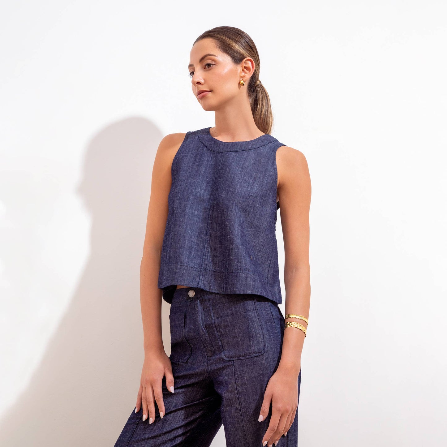 Sofia Blouse Eugenia Indigo