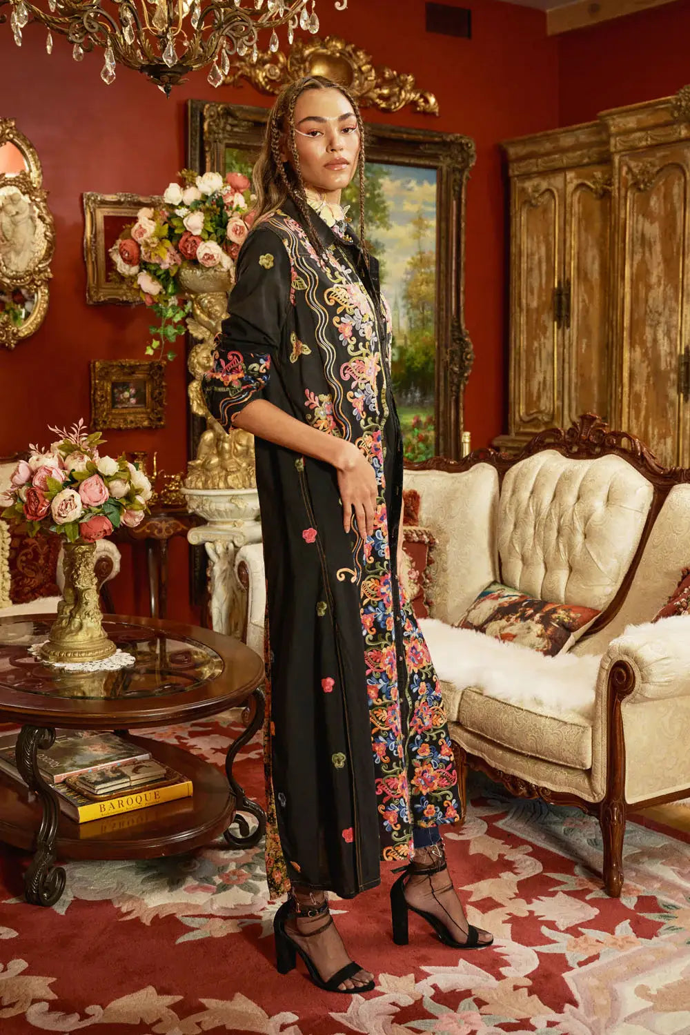 Meadow of Flowers Embroidered