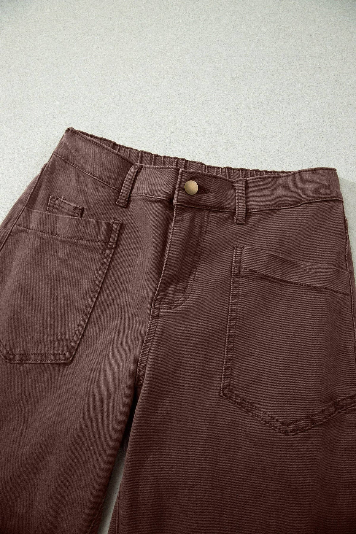Briar Coffee Barrel Jeans | Patch Pocket Denim