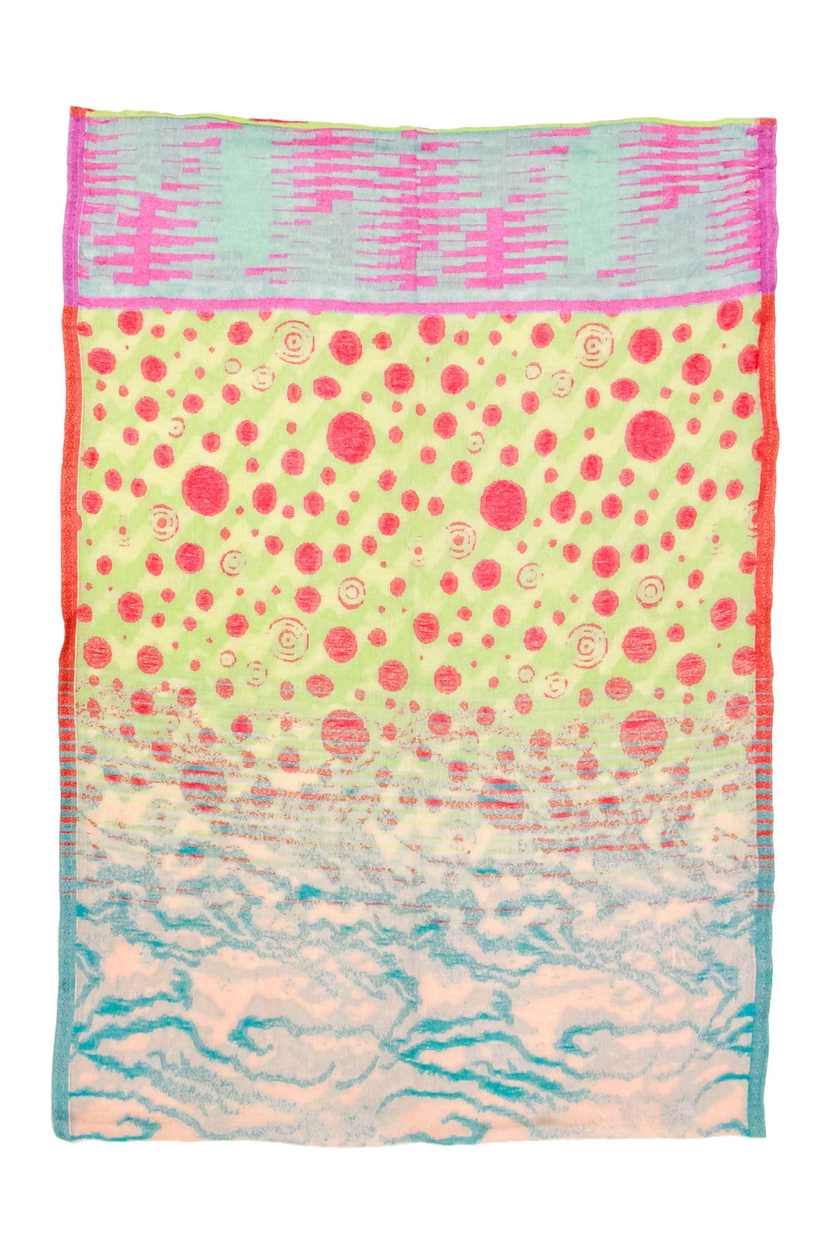 Loop Lime Red Scarf