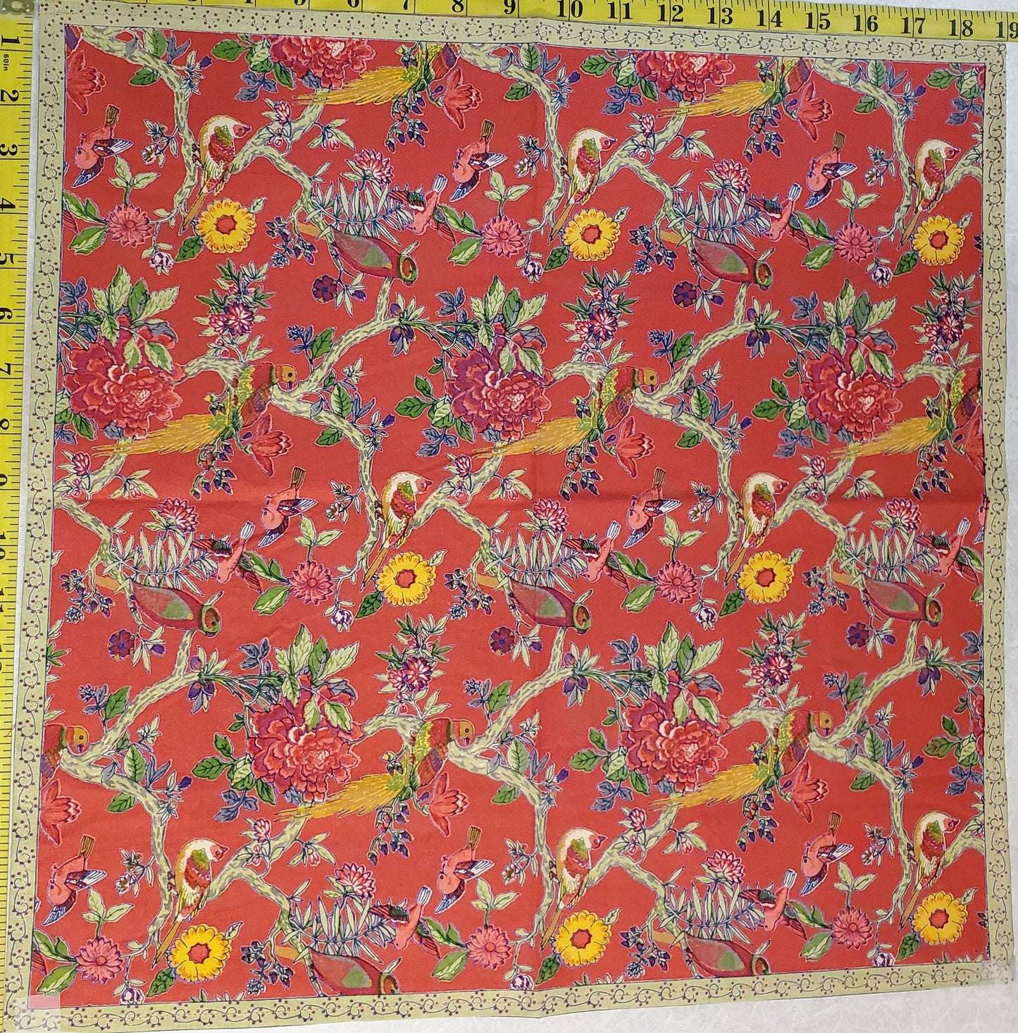Bird Coral Napkins 19x19