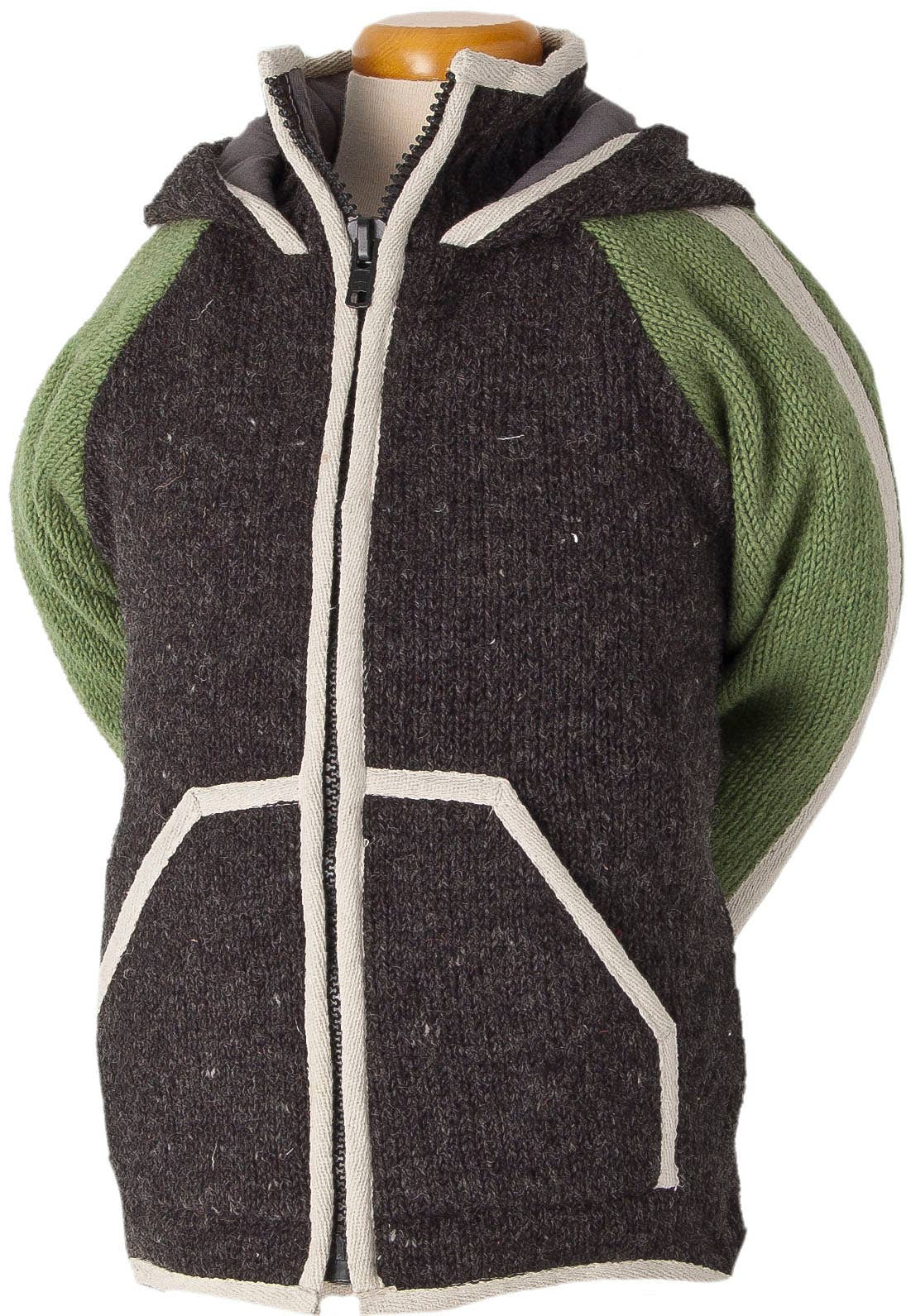 Shefford - kids' wool knit hooded sweater