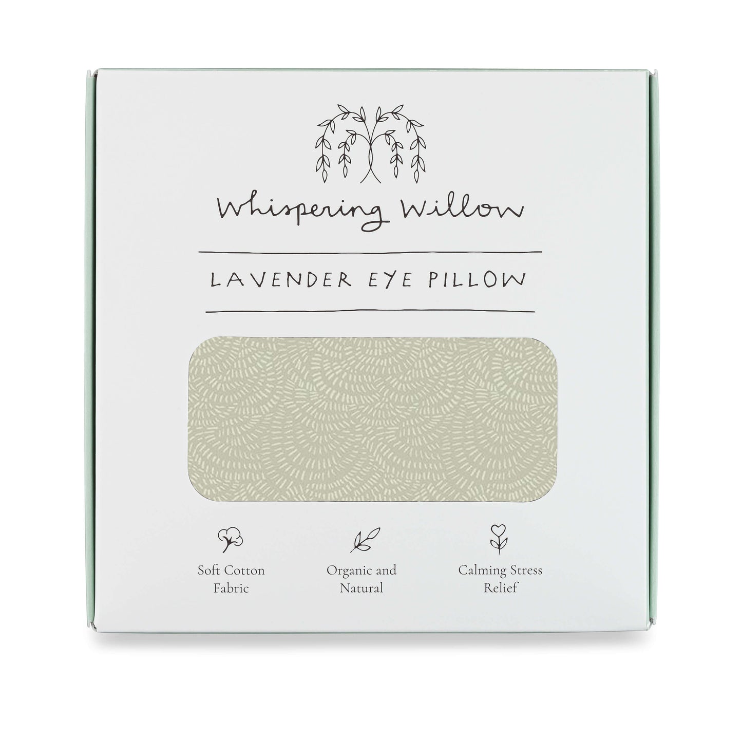 Weighted Eye Pillow - Lavender-Filled - Fern - Can be Heated