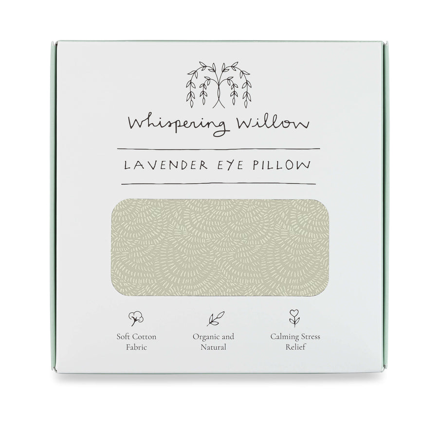 Weighted Eye Pillow - Lavender-Filled - Fern - Can be Heated