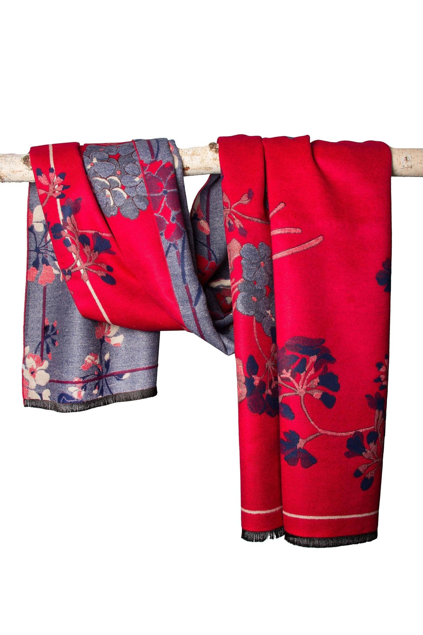 Reverse Floral Garden Printed Neck Scarf