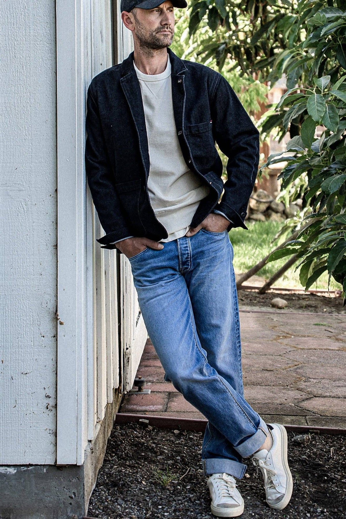 Men | Scout Blazer | Denim Chore Blazer - Black