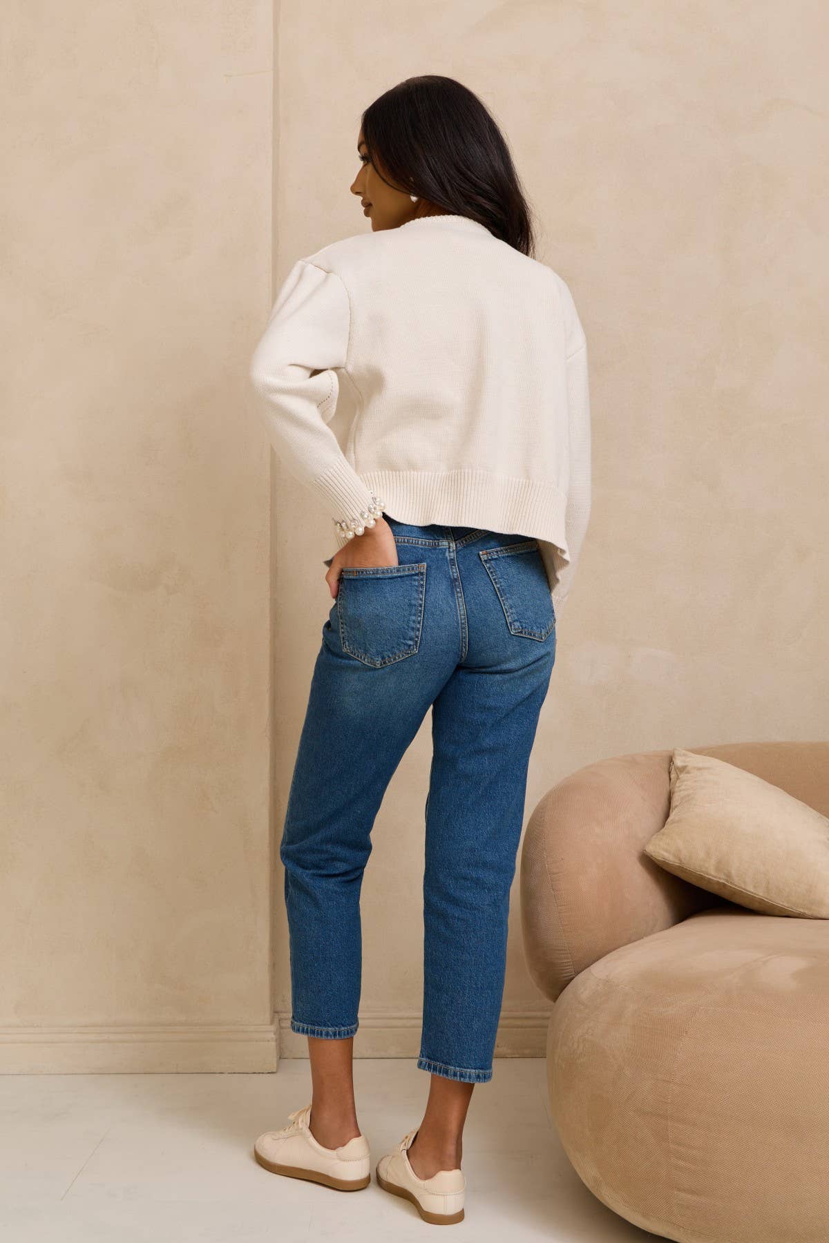 Pearl & Crystal Trim Cardigan