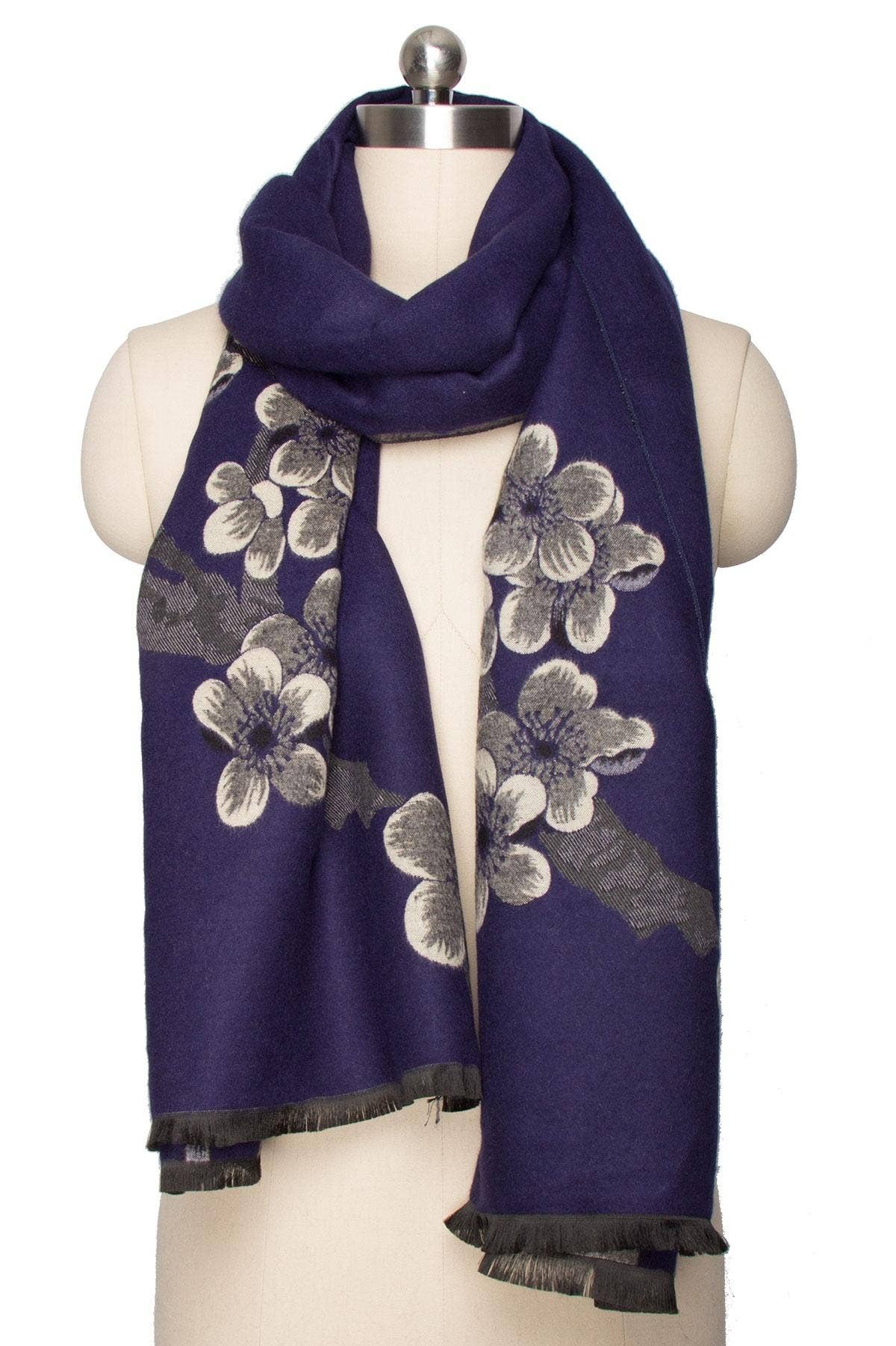 Reverse Garden Printed Viscose Scarf