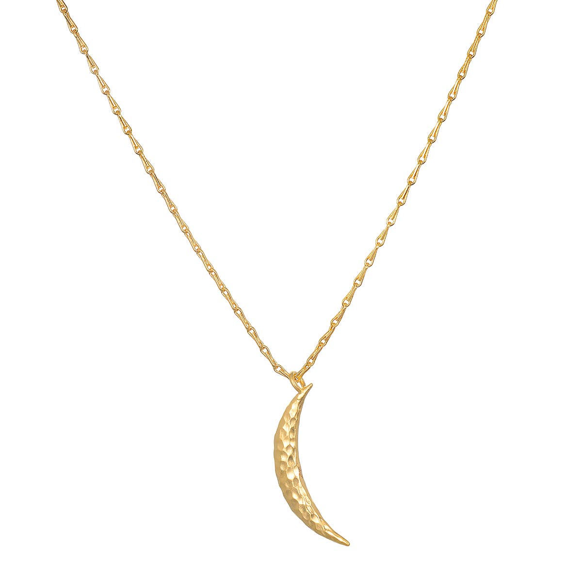16" Moon pendant necklace (31mm)