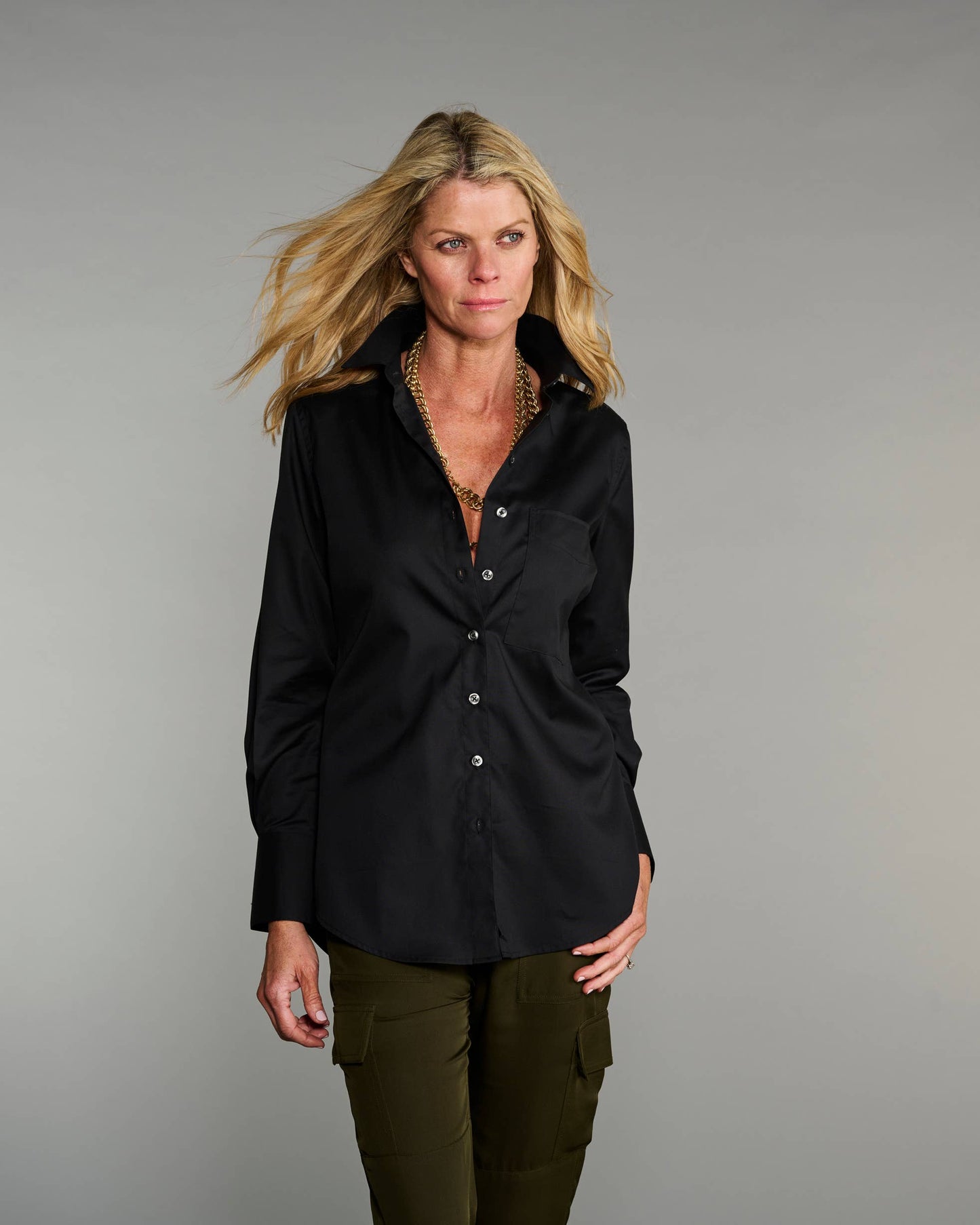 The Mod in Pitch-Black Poplin