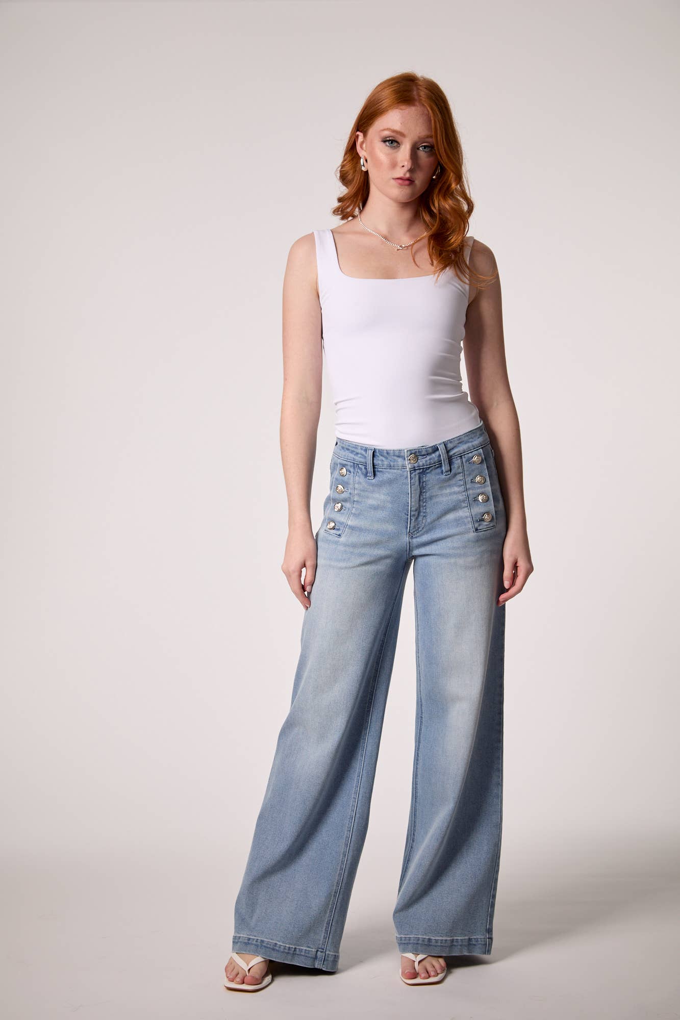 Sailor Mid Rise Wide Leg- Miami