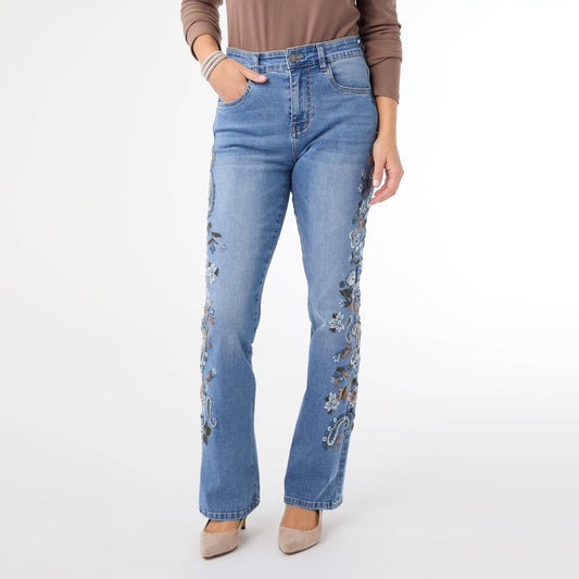 EverStretch Baby Bootcut with Side Embroidery