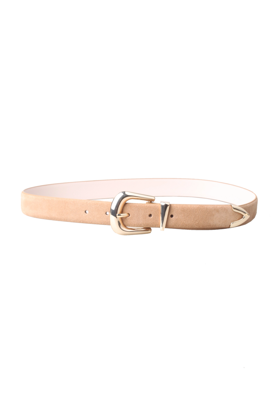 Classic Sueded Leather Belt Brown