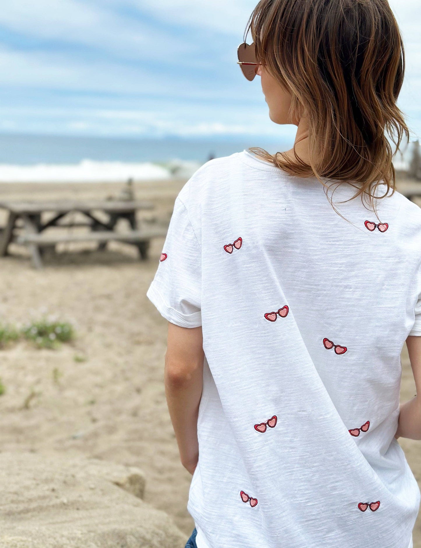 Sunglasses Embroidered Tee