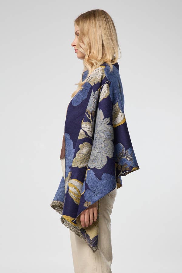 Gilded Floral Reversible Scarf