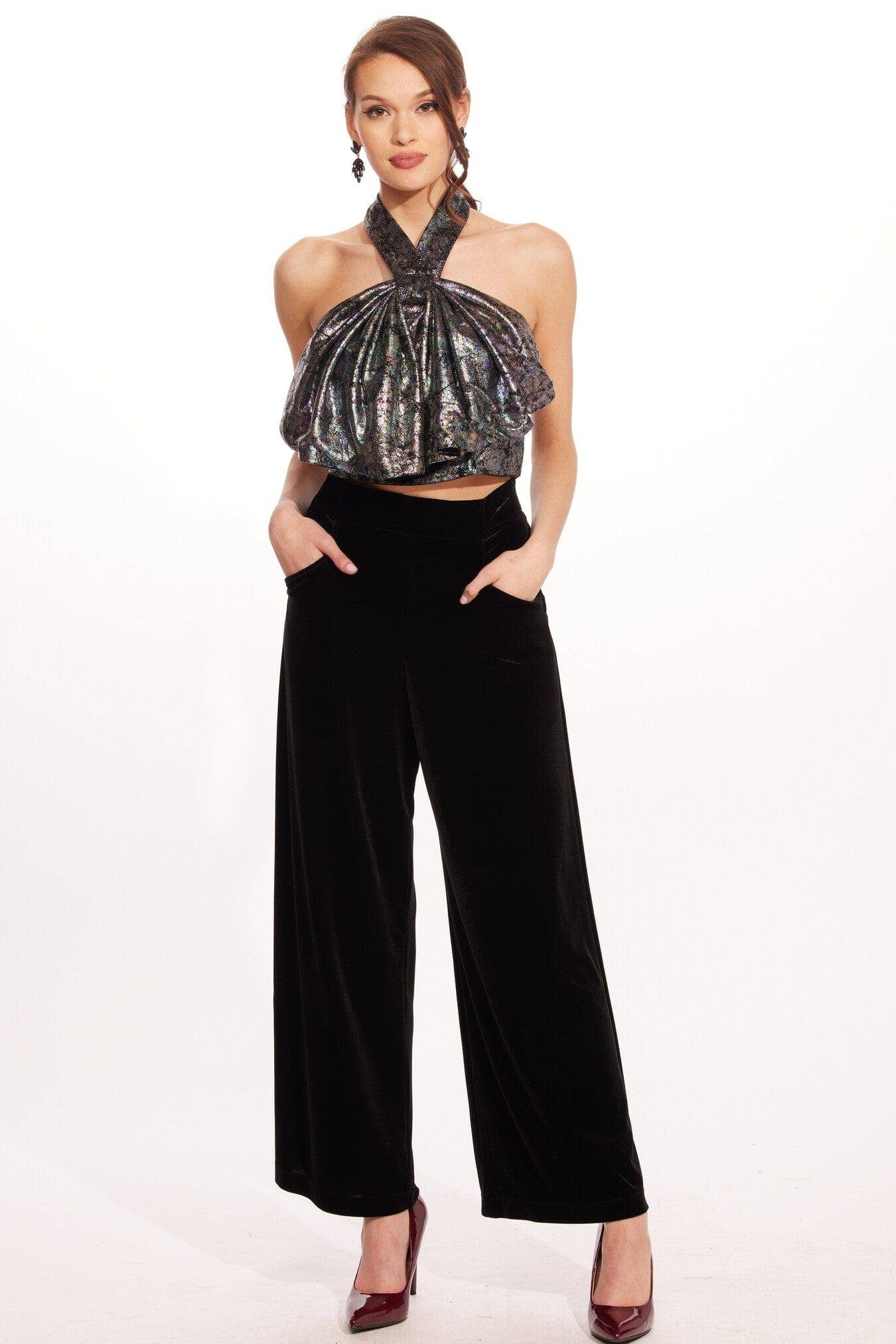 Hepburn Pant - Black Velvet