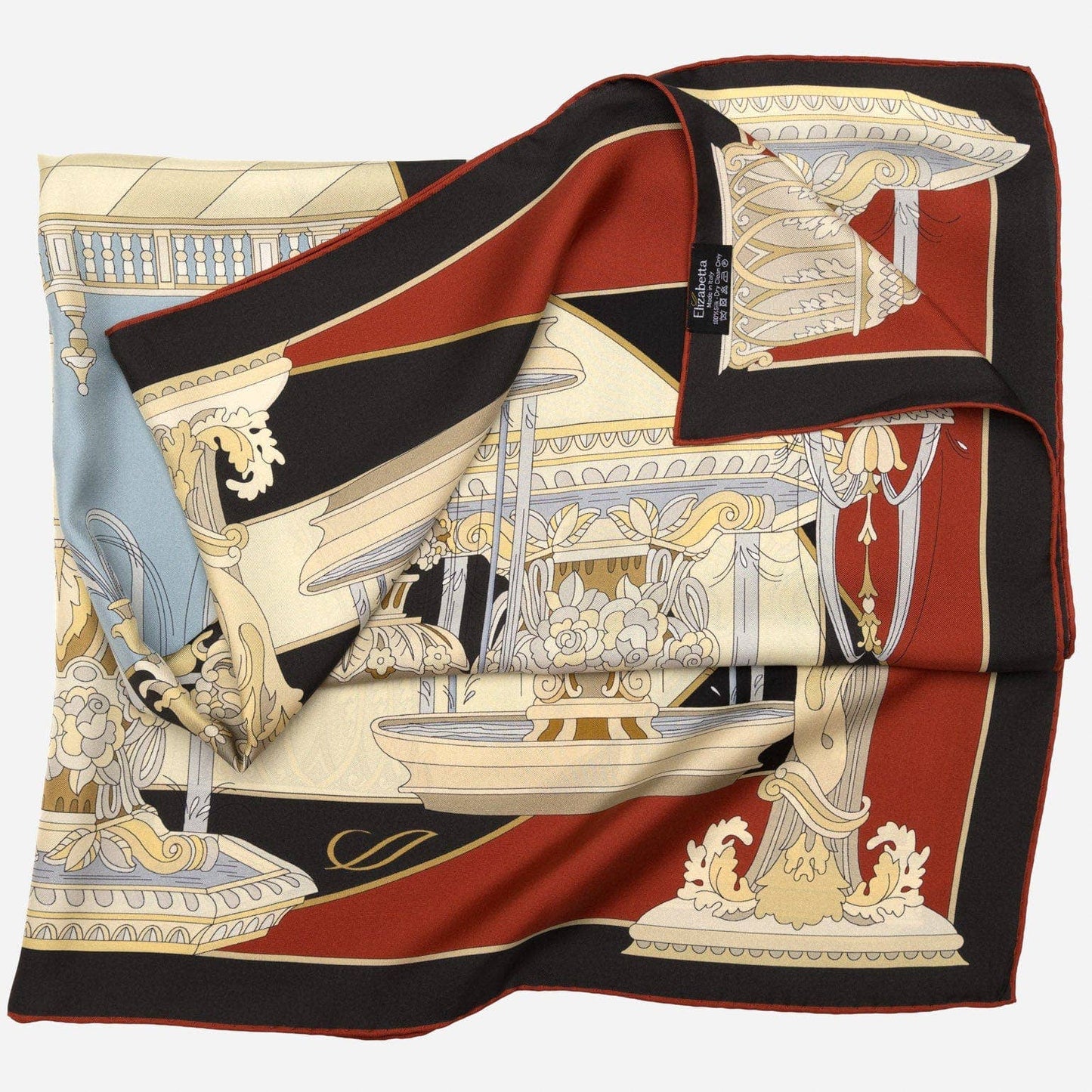Fontana - Silk Foulard - Burgundy