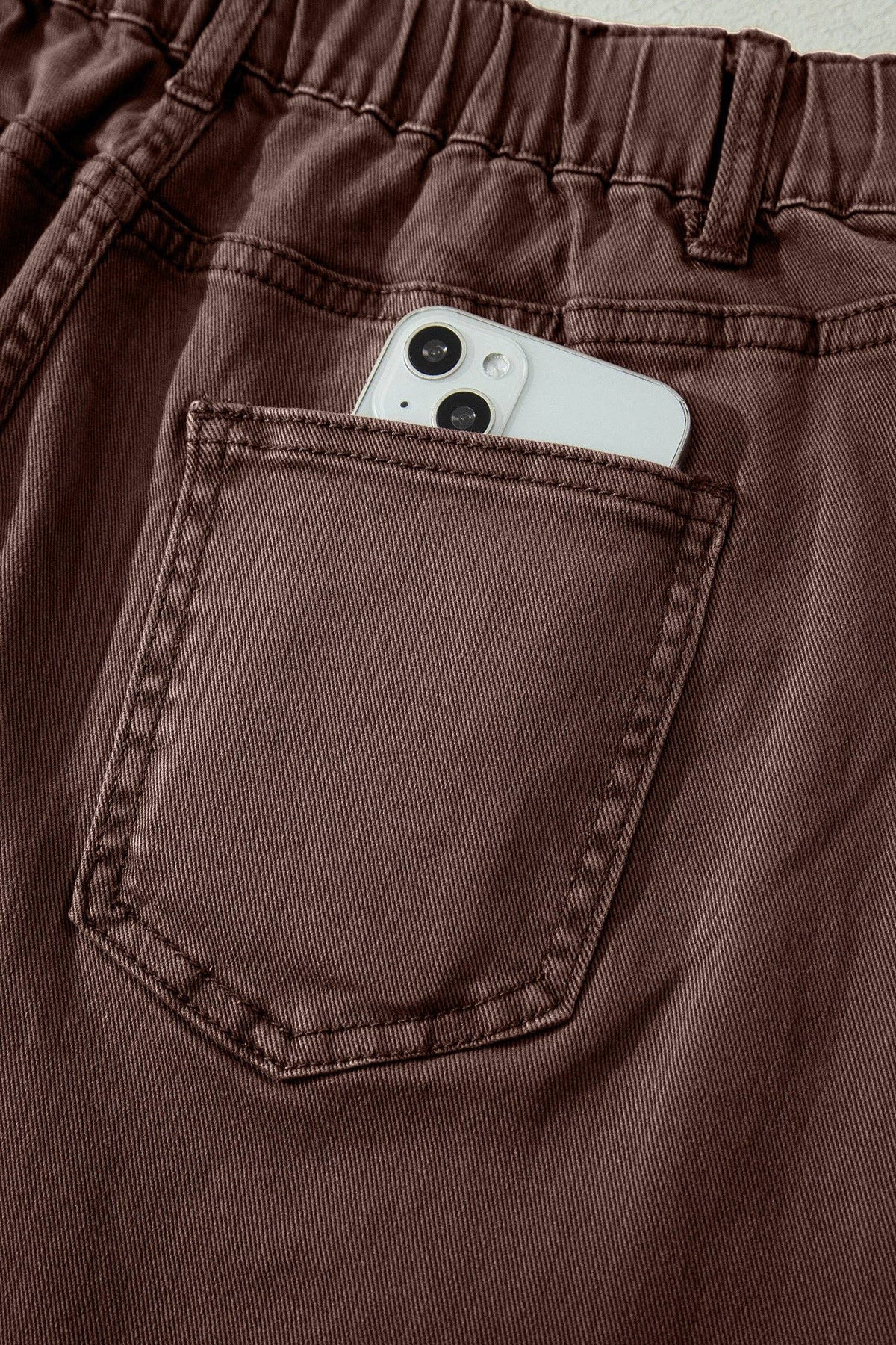 Briar Coffee Barrel Jeans | Patch Pocket Denim