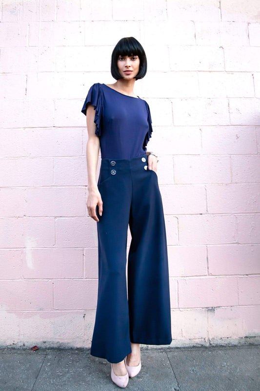 Hepburn Pant - Navy