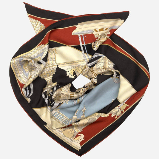 Fontana - Silk Foulard - Burgundy