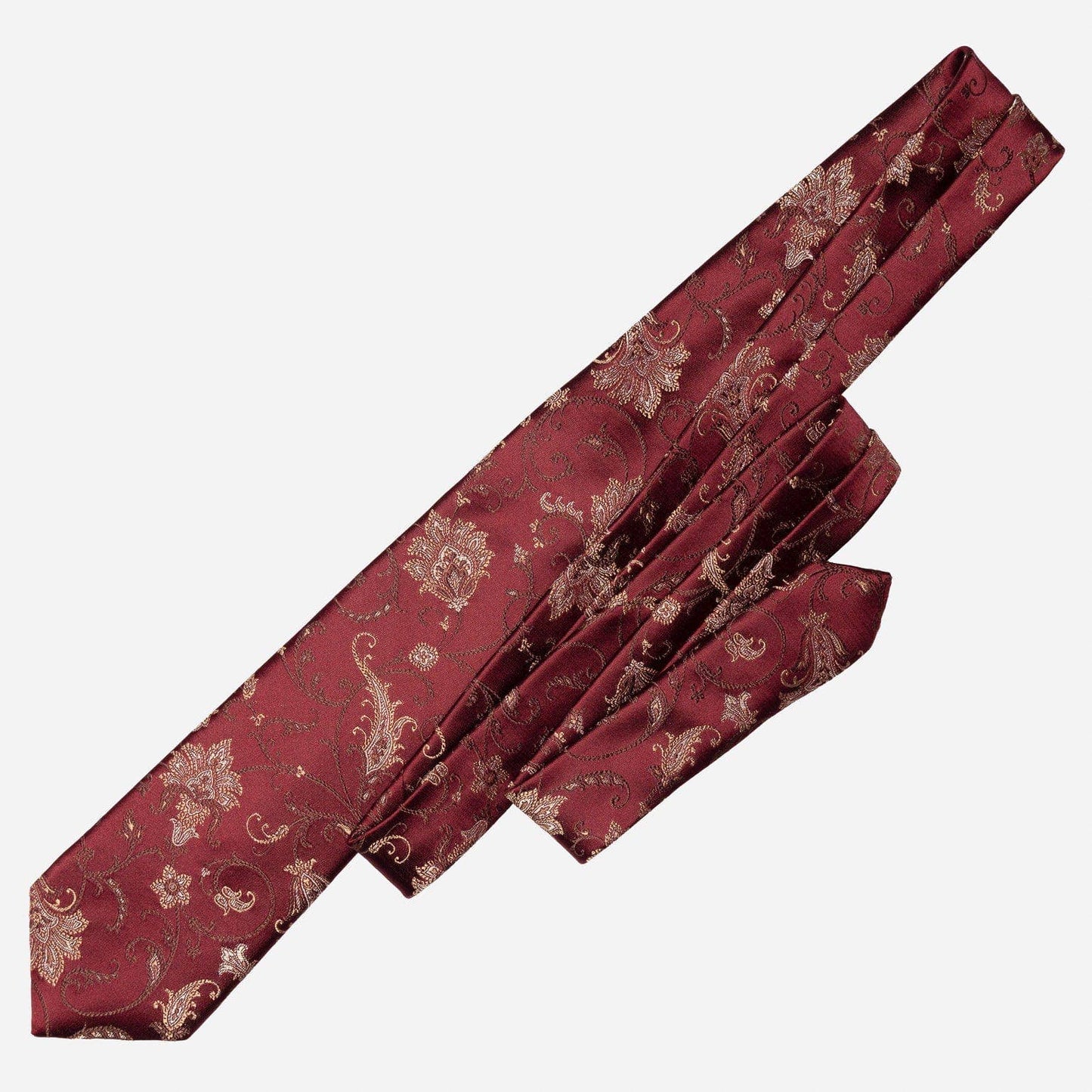 Prosecco - Silk Jacquard Tie - Burgundy