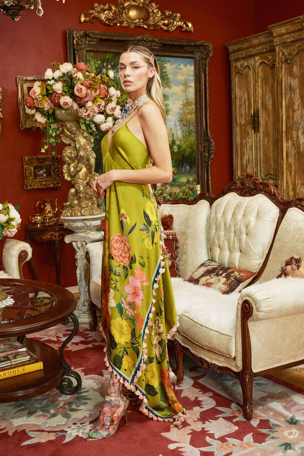 French Riviera Tasseled Dress