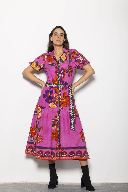 MAUVE BLOSSOMS DELLA DRESS
