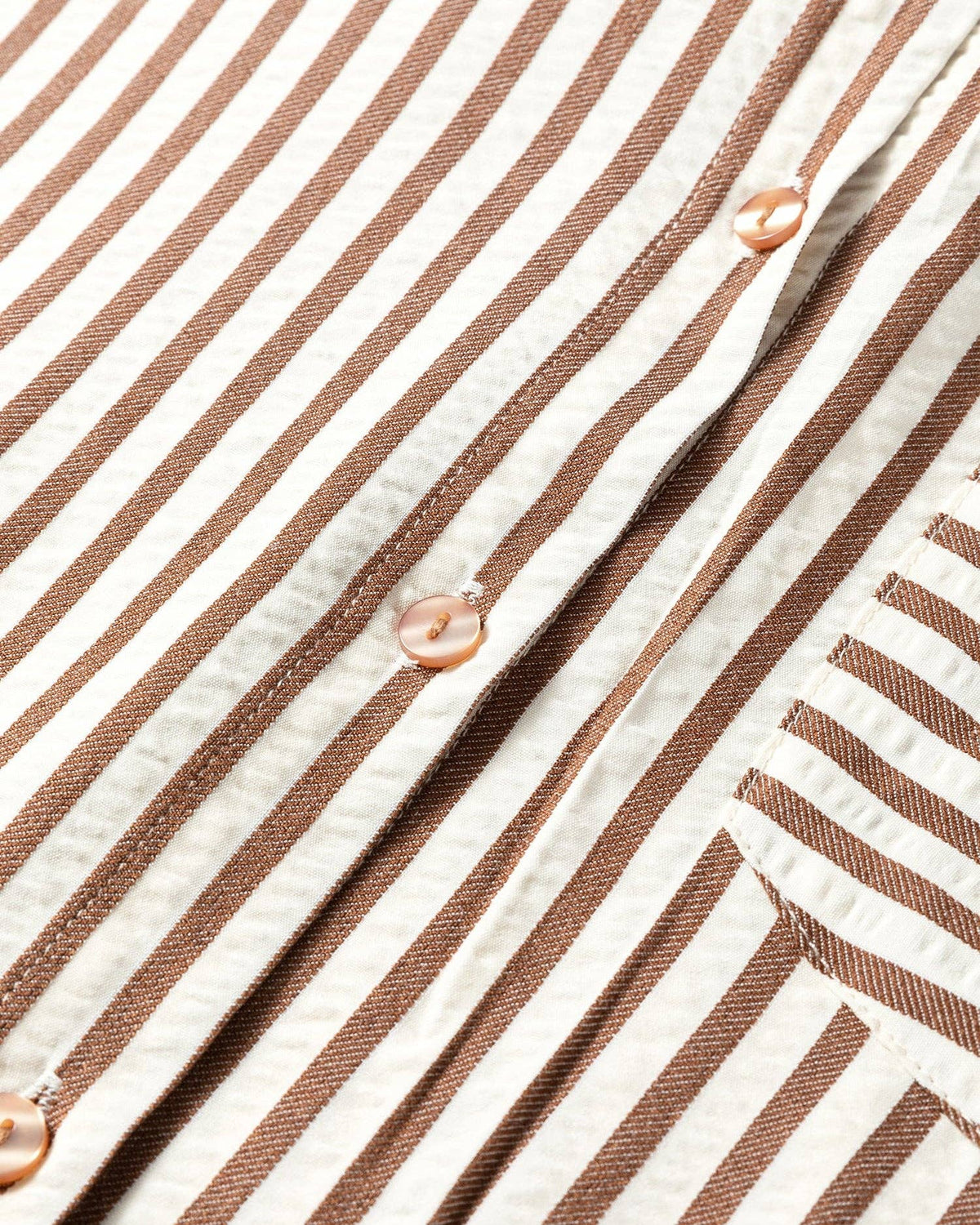 Sasha Stripe Midi Shirt Dress | Button Down Textured Dress