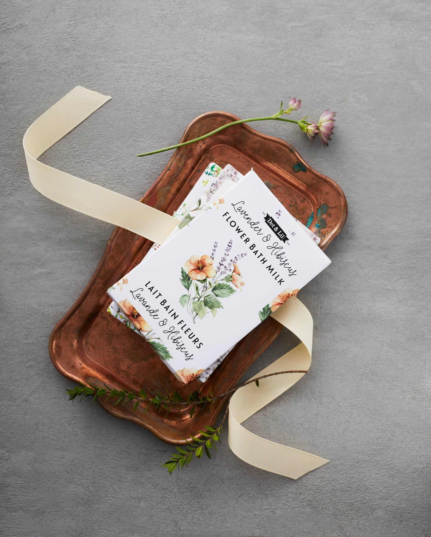 Lavender & Hibiscus Flower Bath Milk Sachet