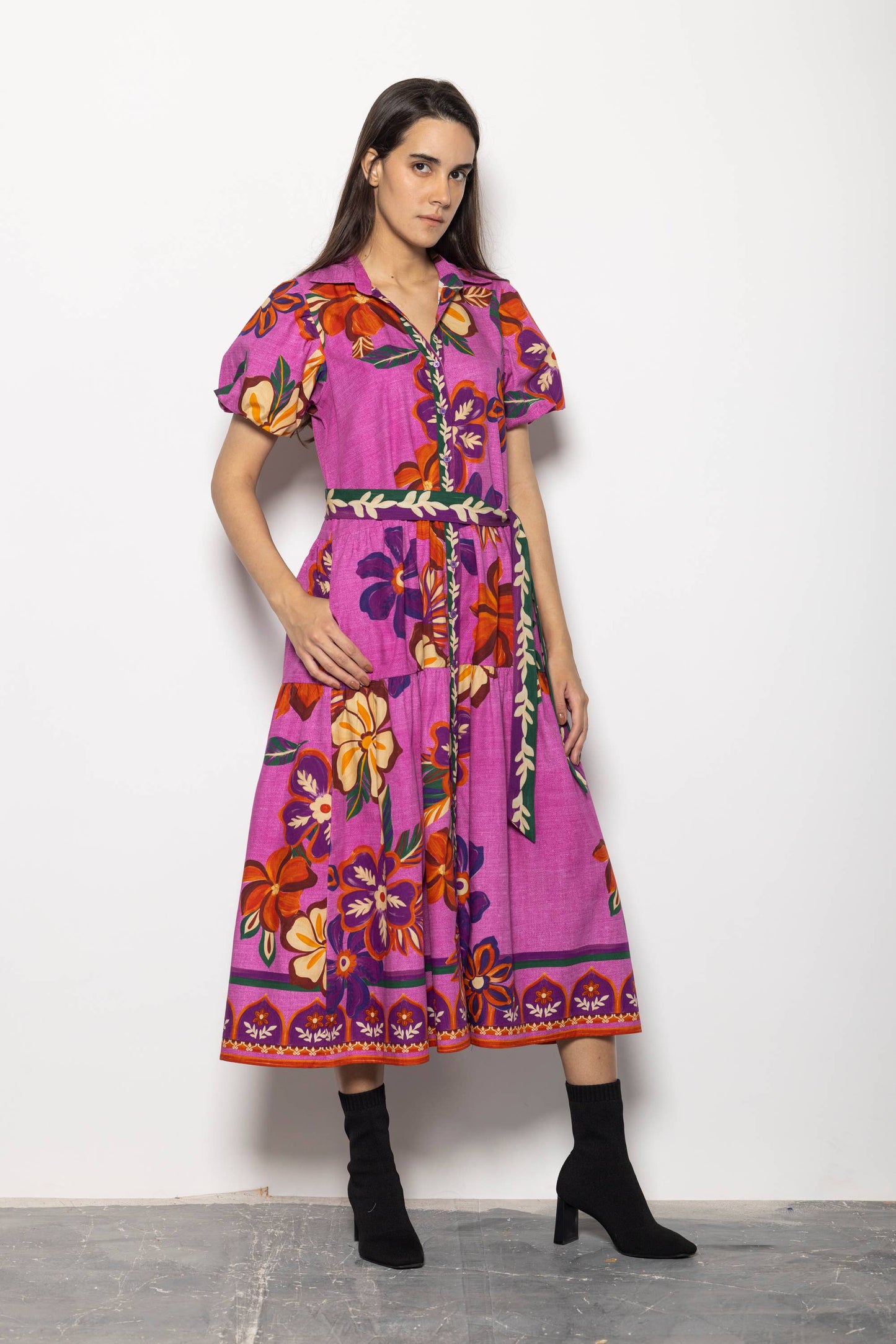 MAUVE BLOSSOMS DELLA DRESS