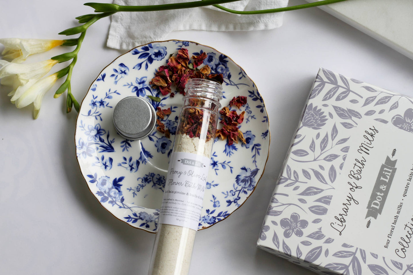Library of bath milks gift set