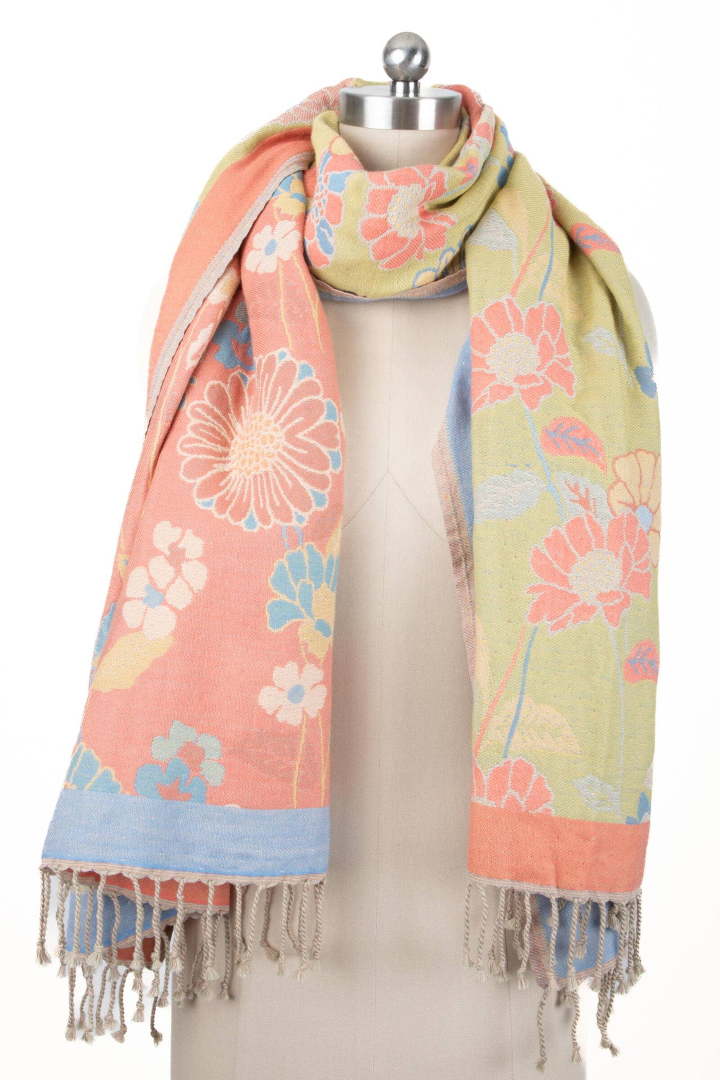 Fiore Cotton Reversible Scarf
