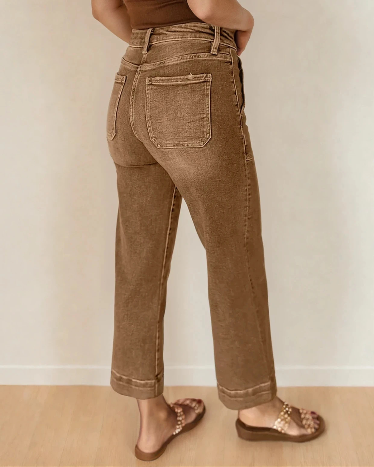 Willow Cropped Wide Leg Jeans | High Rise Denim