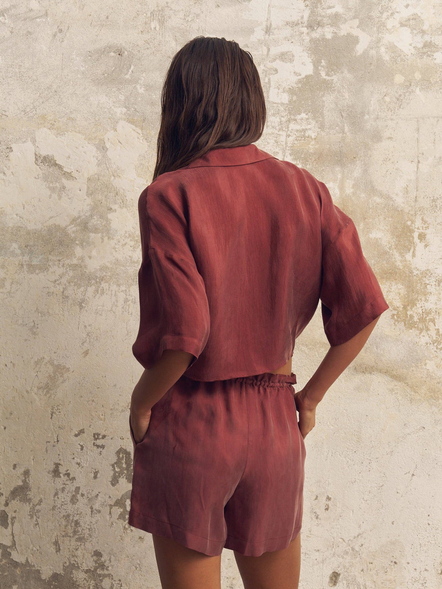 Lucid Tie Shirt - Burgundy