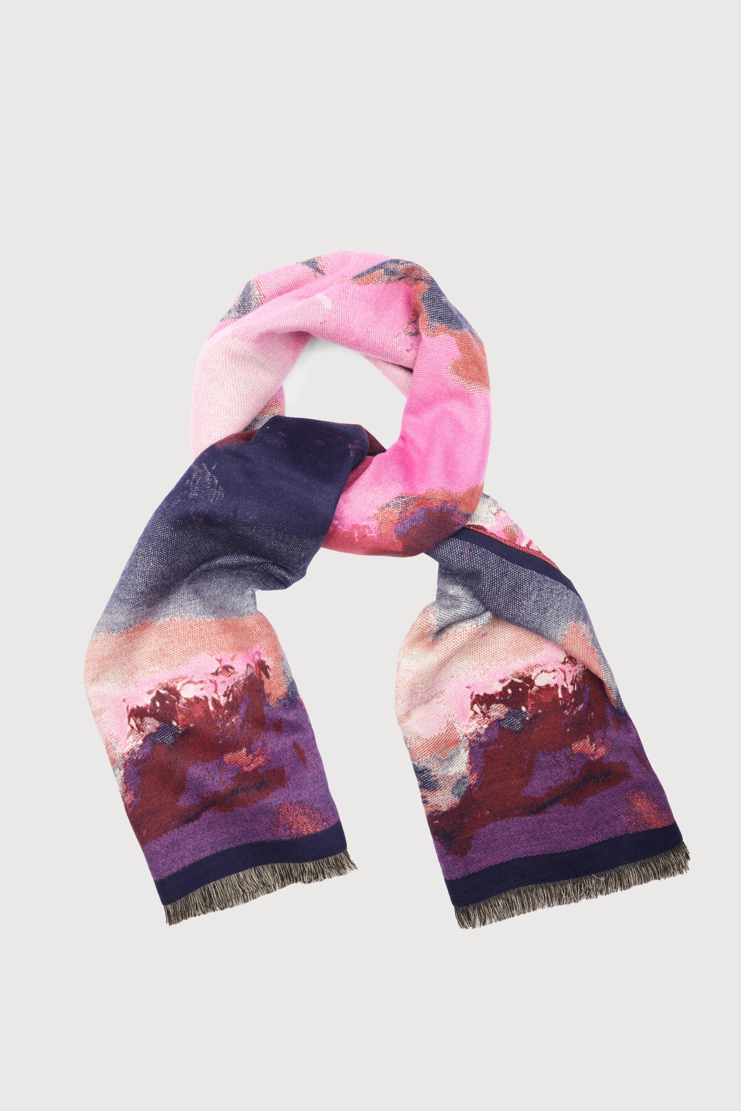Abstract Splatter Reversible Scarf