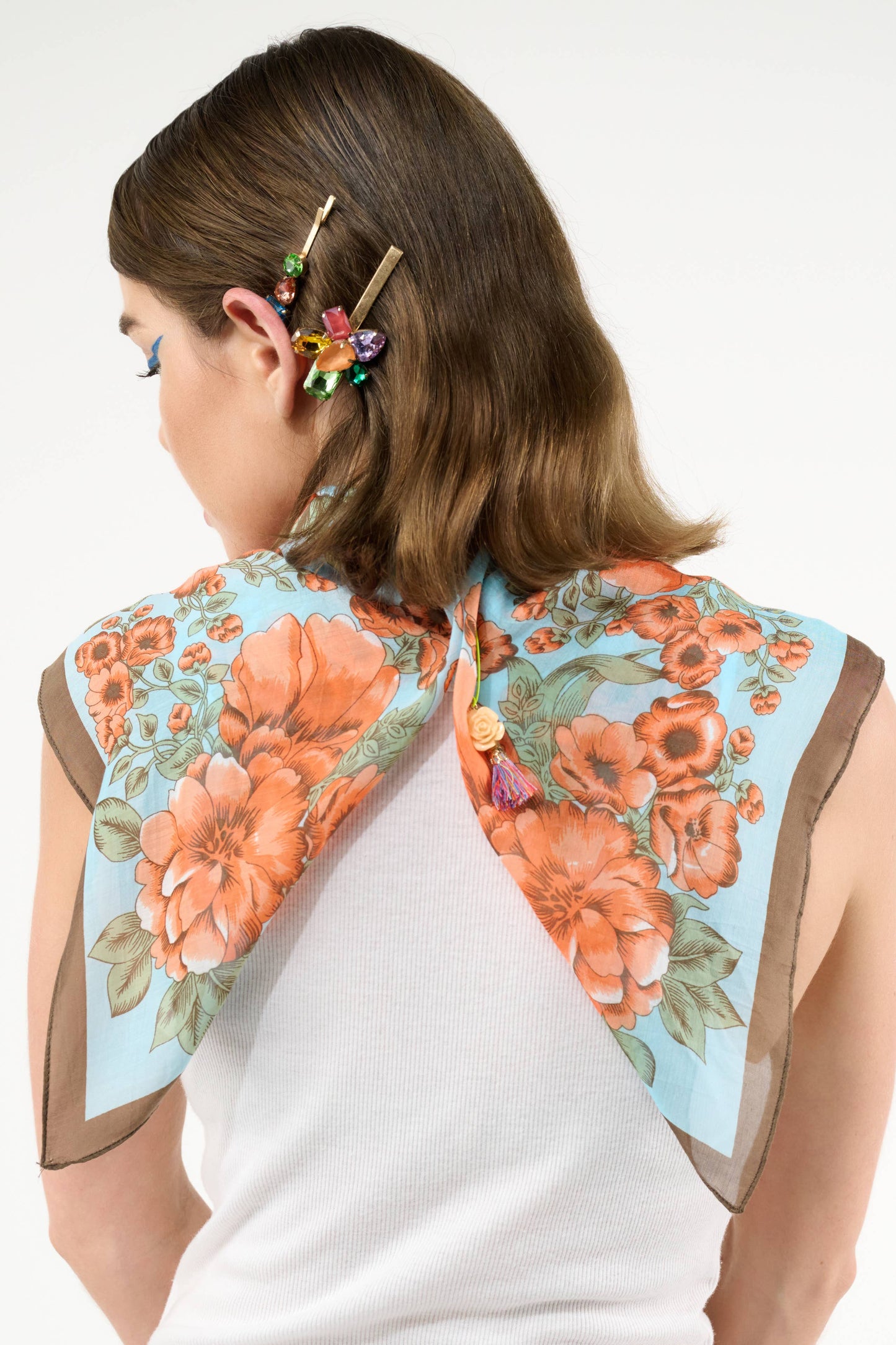 Beauty Hand Embellished Bandana Scarf