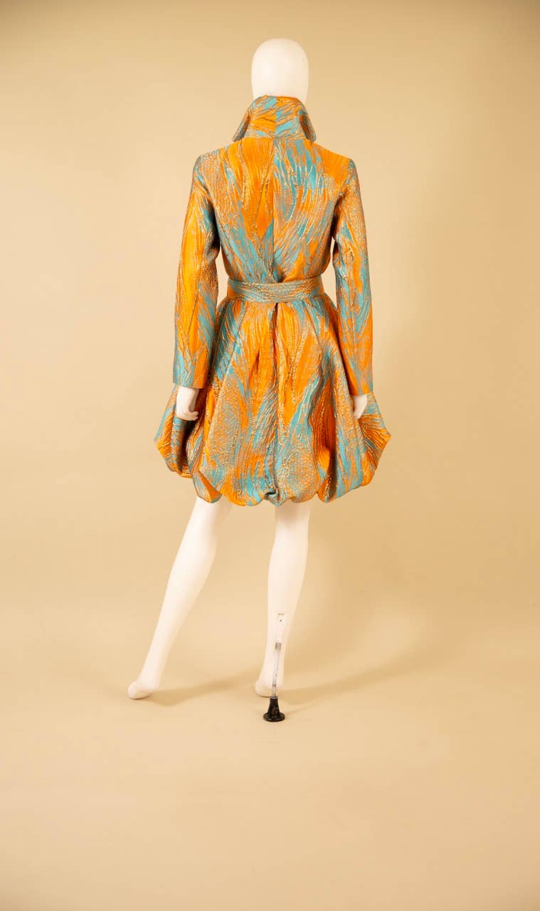 Brocade Bubble Coat-Dress