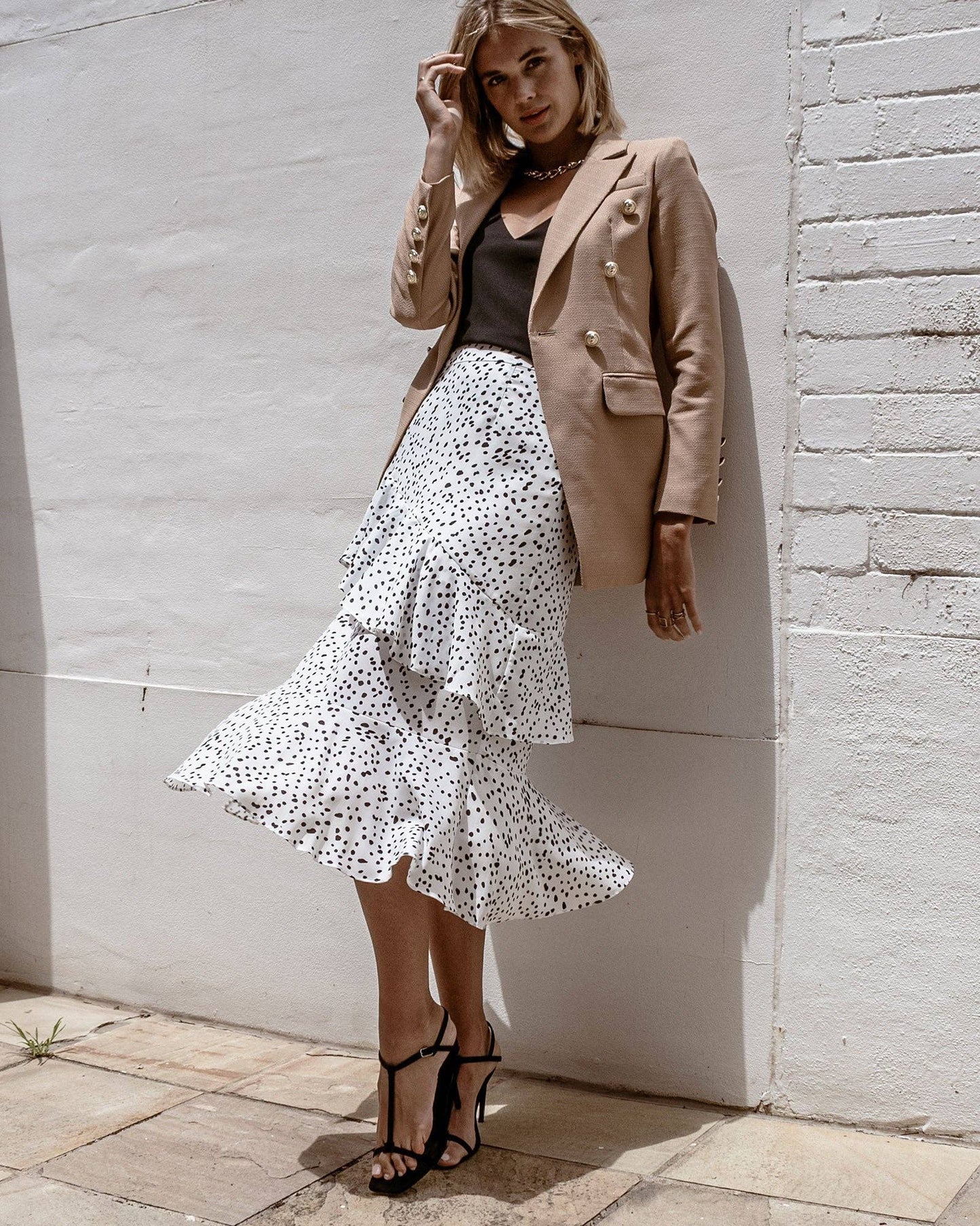 Princess Polina Textured Weave Blazer