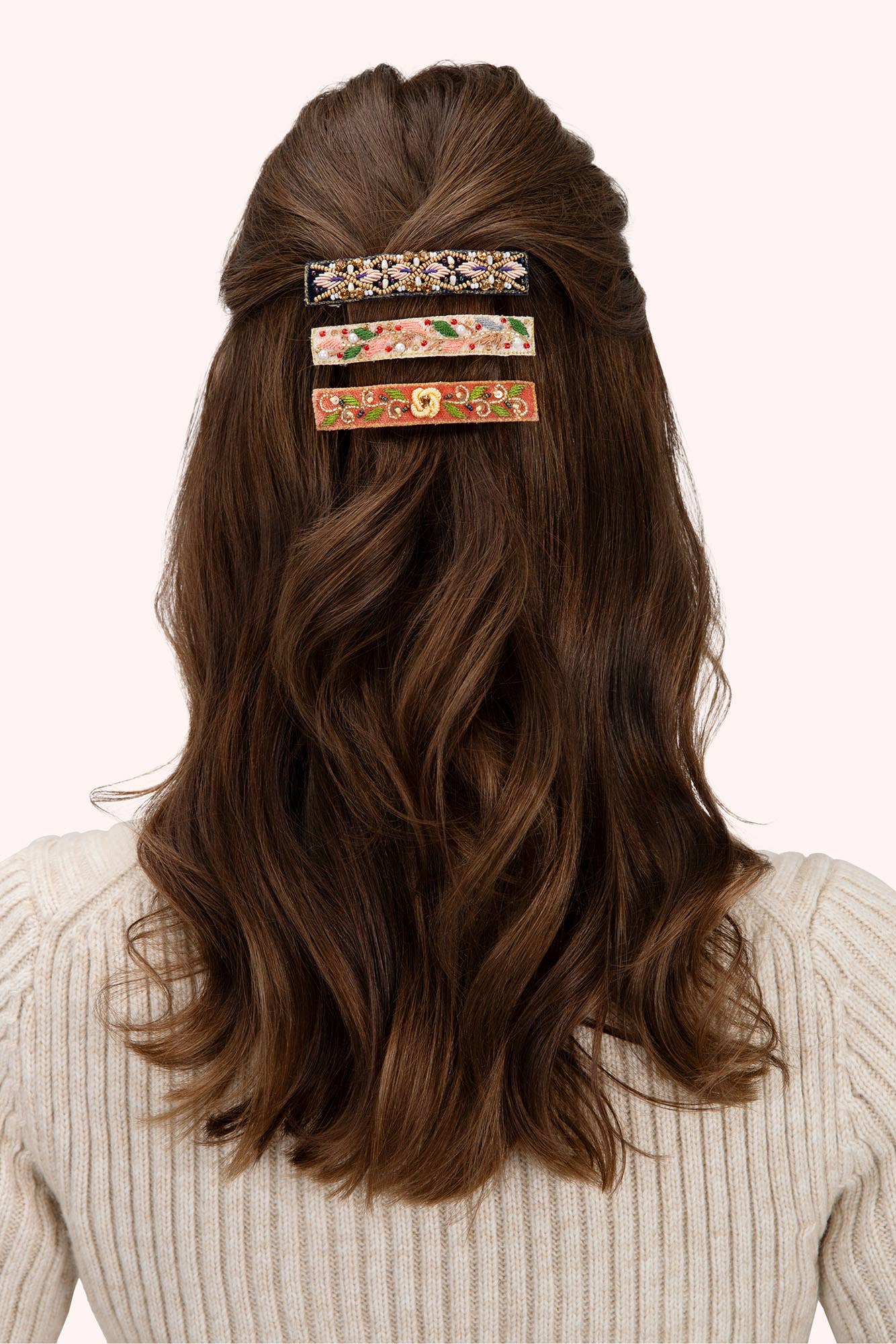 Midnight Pearl (Navy) Single Hair Barette