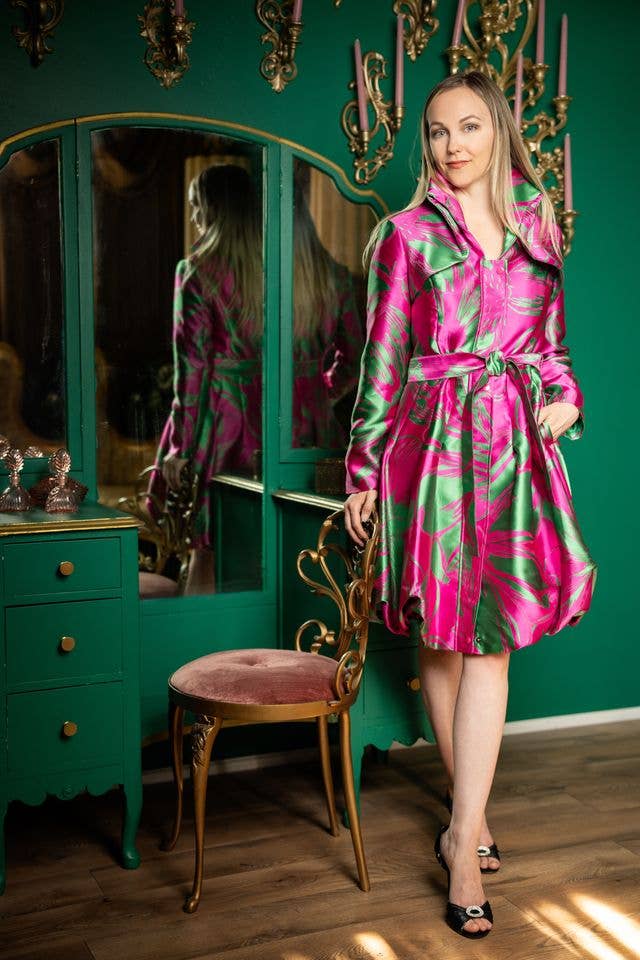 Brocade Bubble Coat-Dress