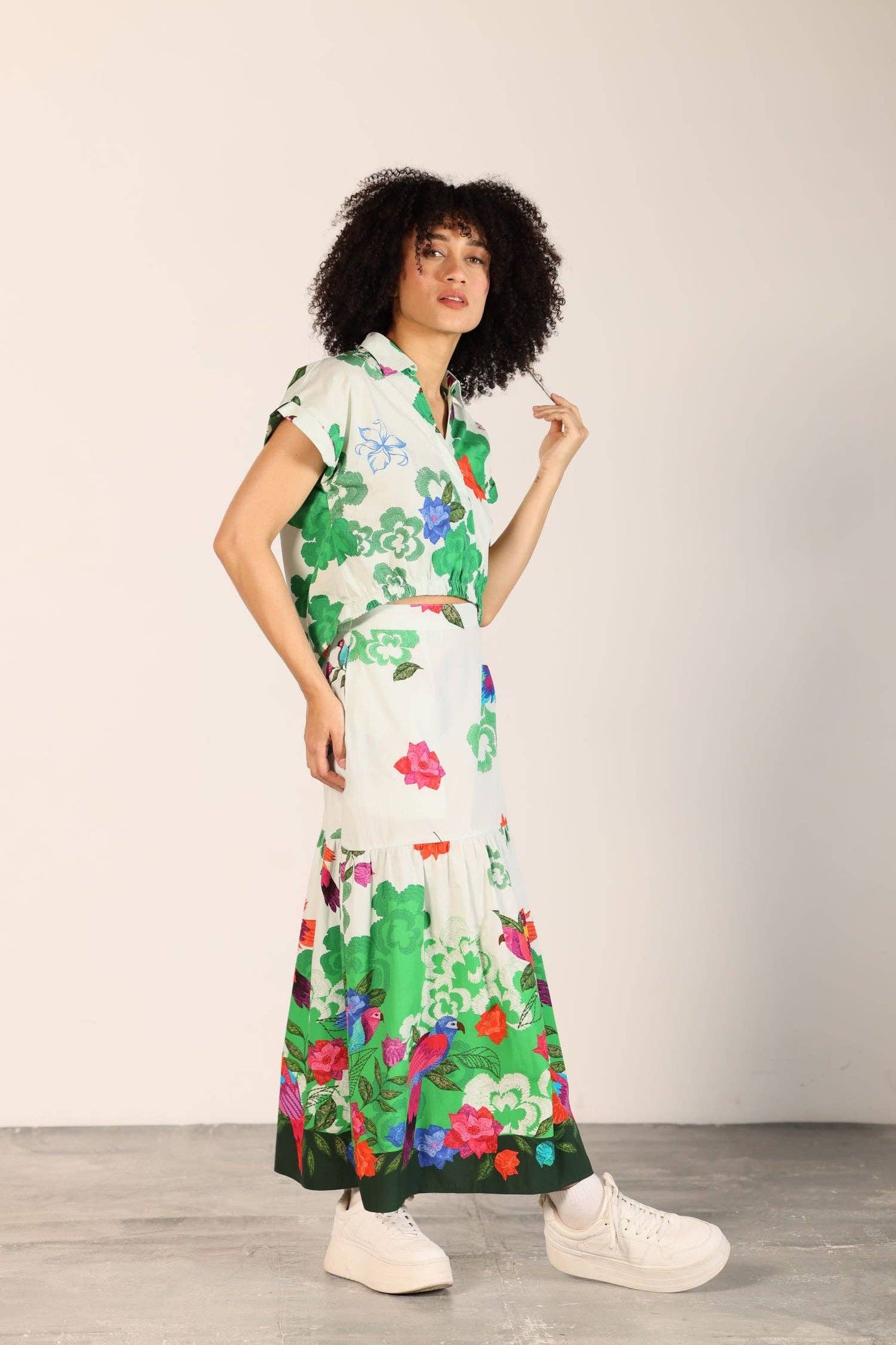 FOREST FLUTTER ZIA TOP