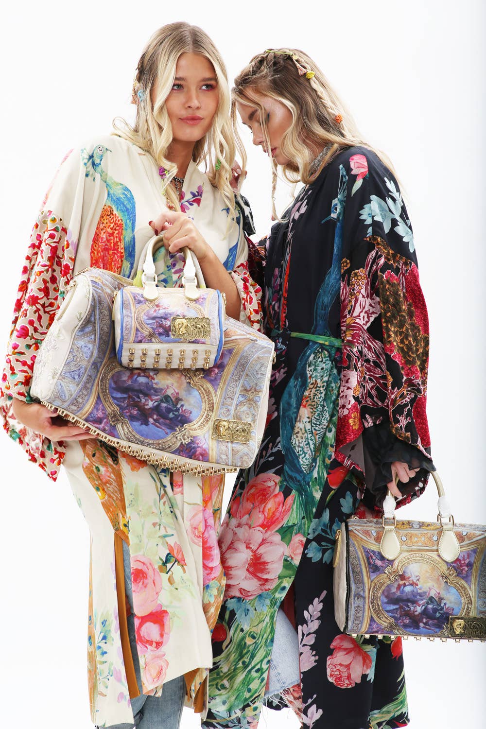 Sweet Fantasy Kimono | Peacock Floral Print | Women's Kimono