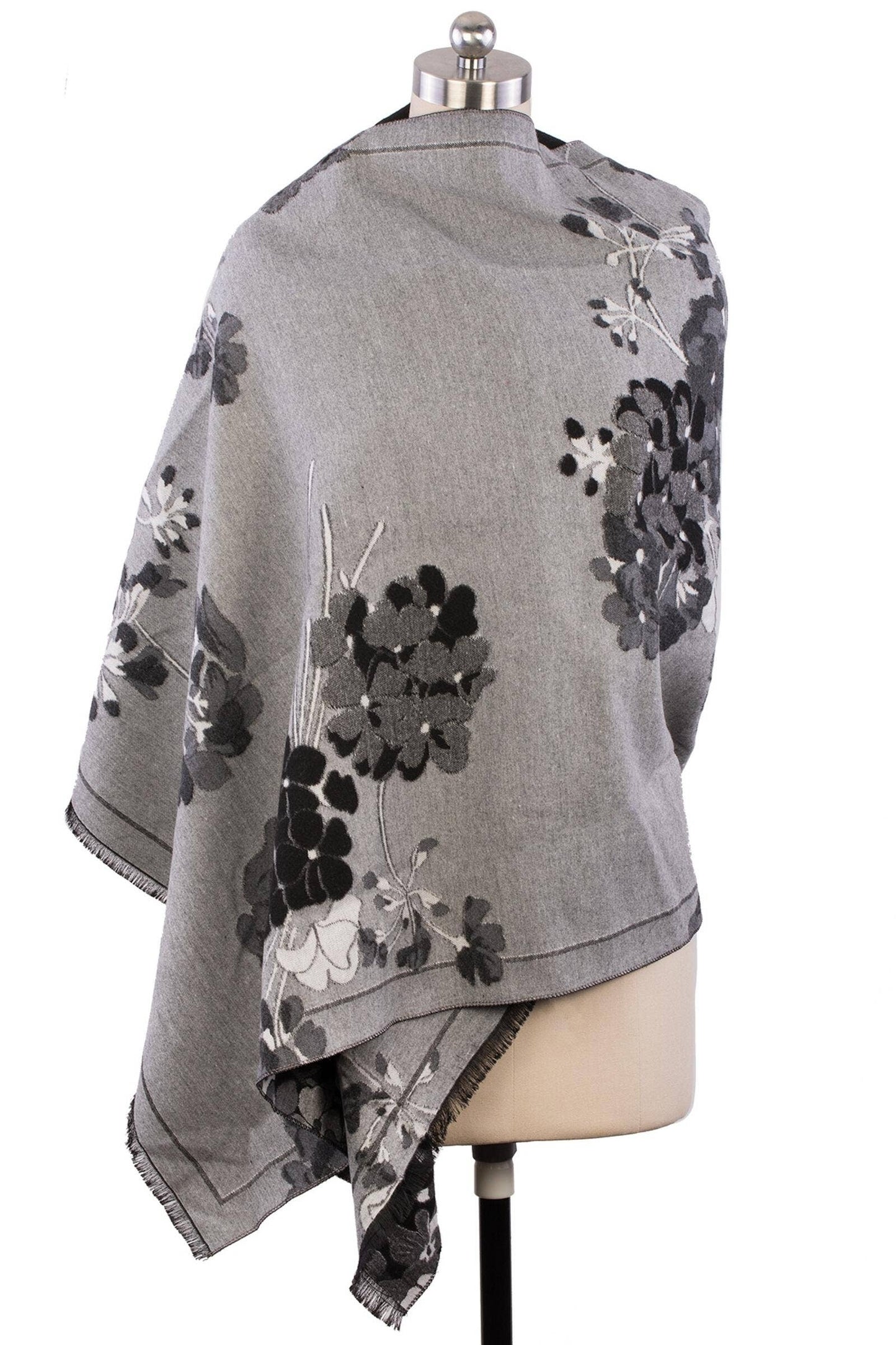 Reverse Floral Garden Printed Neck Scarf