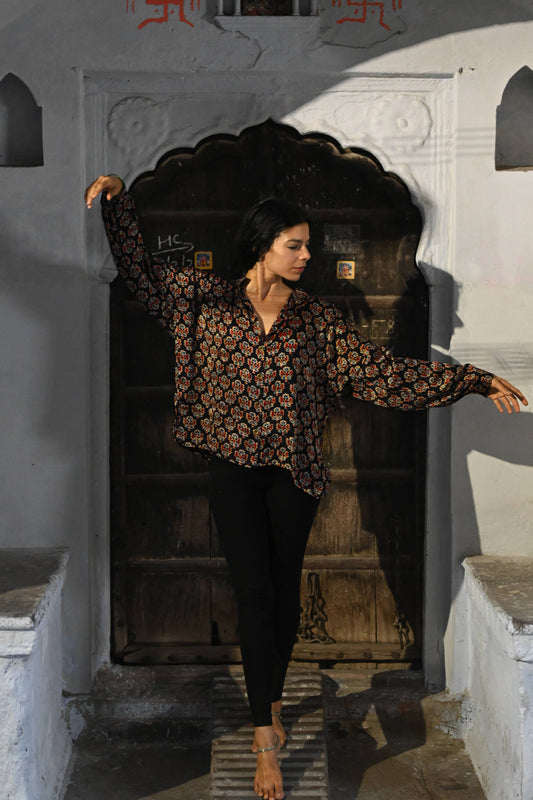 Silk Blouse ~ Black