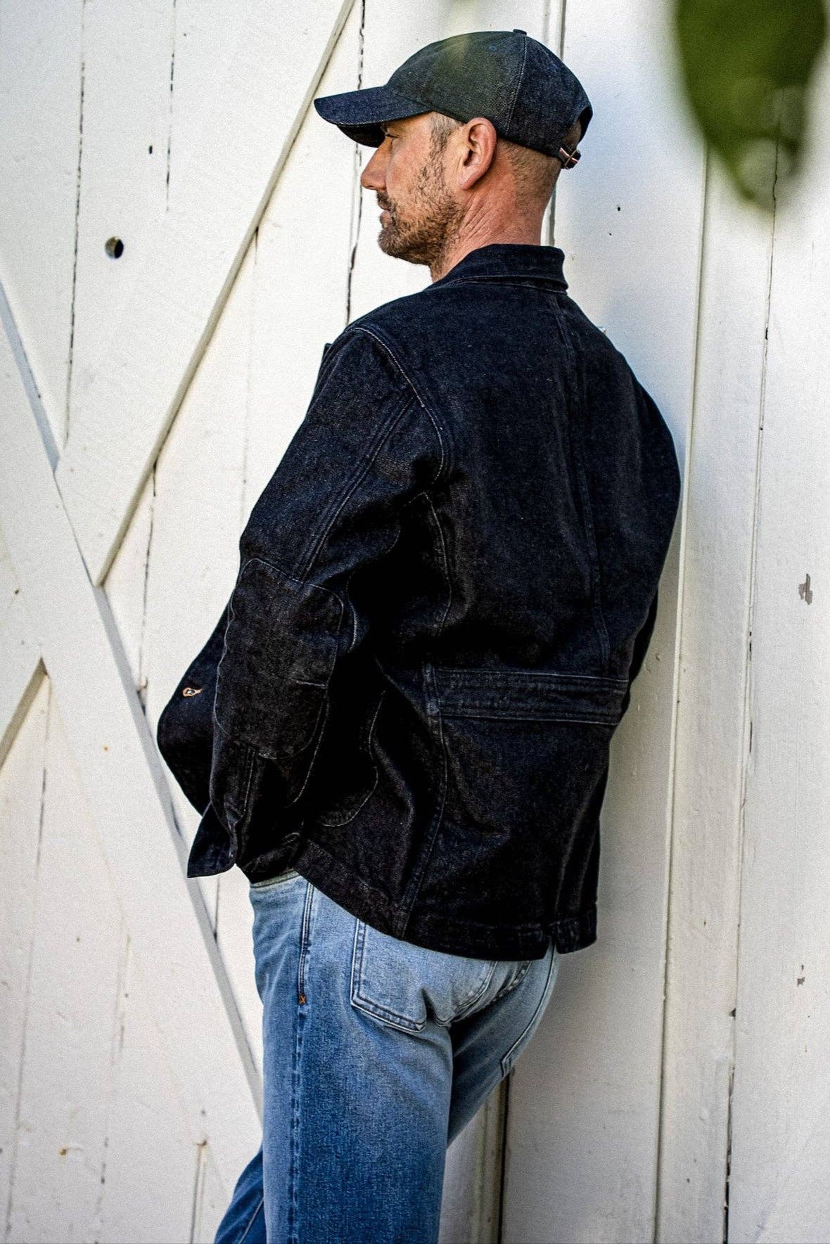 Men | Scout Blazer | Denim Chore Blazer - Black